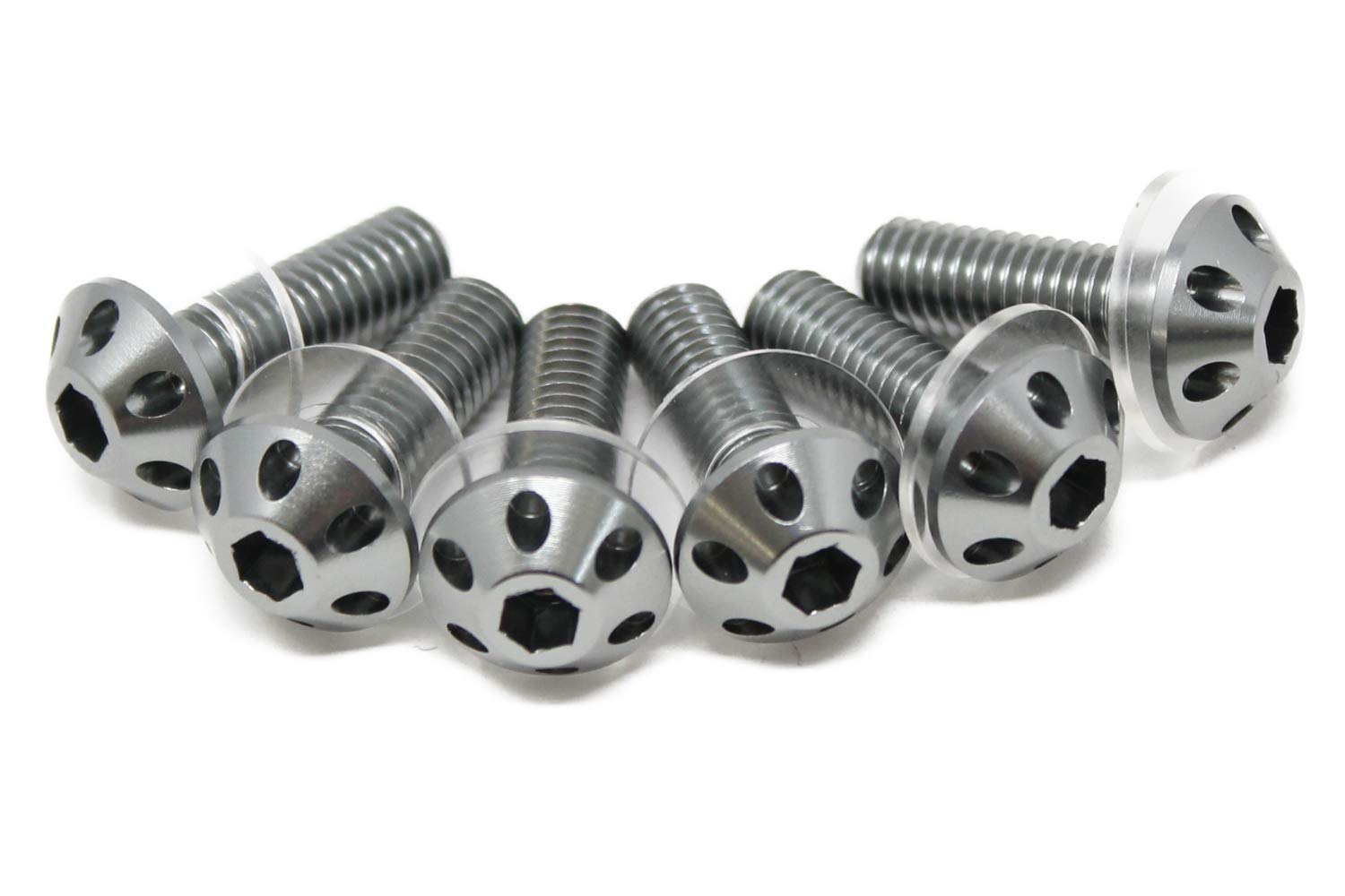 SSK Machined Aluminum Screen Bolts Set of 6 Titanium ASB0106TM 6 pieces