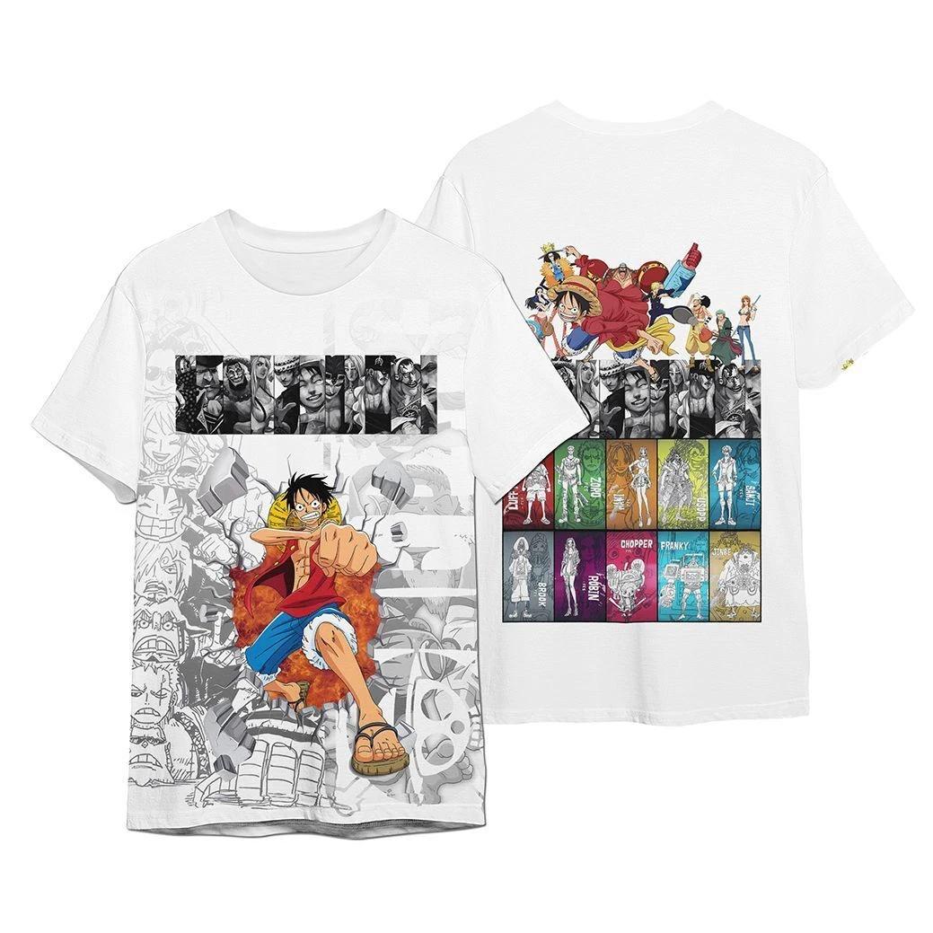 

One Piece Luffy Cosplay Anime Manga T-Shirt Tee Costumes Undershirt Polyester 4XL