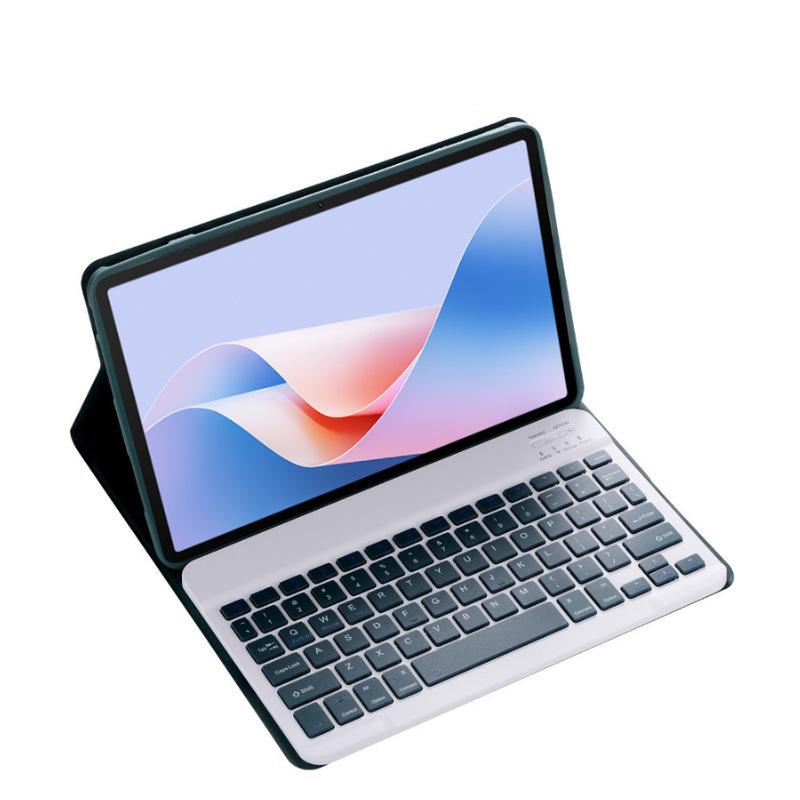 Compatible Red Xiaomi Redmi Pad SE 11 10.6" Tablet Case w/ Detachable Magnetic Bluetooth Keyboard (7 Pro) Leather Cover.
