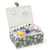 D&D Sewing Box, Sewing Kit, Large Capacity, Double Layer Storage, Sewing Accessory Storage Box 24*17.5*13cm (Large - Green)