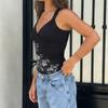 Papillon Floreale Nero Sottoveste Dimagrante da Donna Primavera/Estate 2026