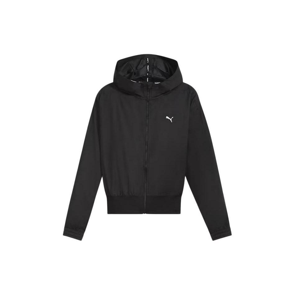 

Puma Train Favorite Jacket Однотонная куртка с вышивкой логотипа спереди, капюшоном и длинными рукавами, женская, черная 525692-01 XS