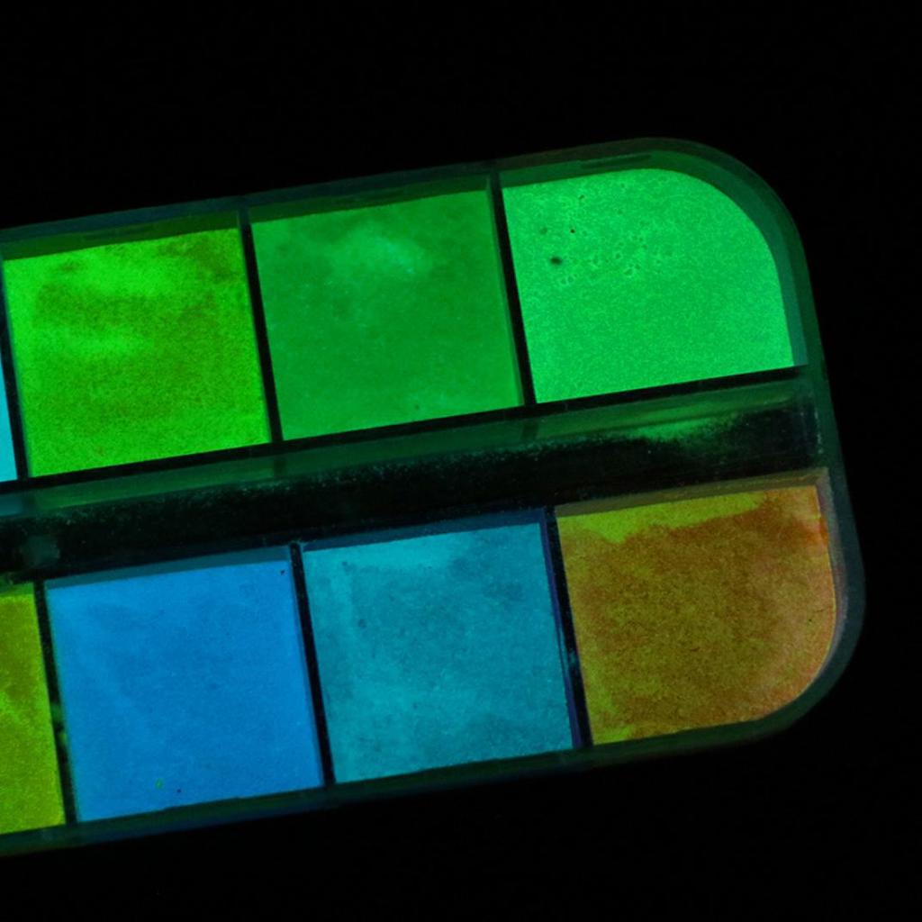 Glow In Dark Nail Glitter Powder DIY Manicure Tips Luminous Pigment Decoration