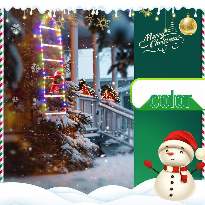 Santa Claus LED String Lights: Indoor/Outdoor Decorative Holiday Lights