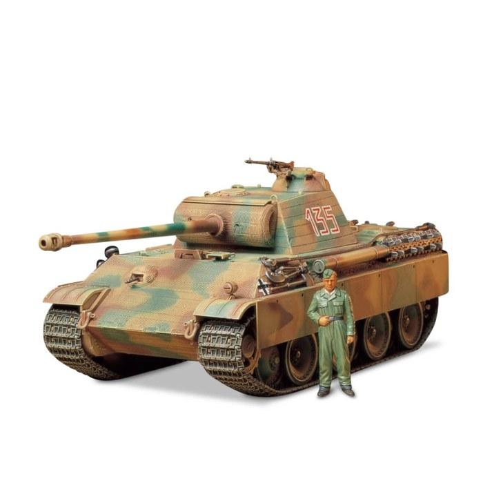 Tamiya 1/35 Military Miniature Series No.170 German Army Tank Panther G Early Production Plastic Model 35170 Pre-colored Small
