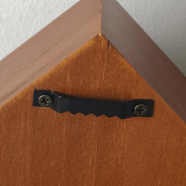 Multi Hook Wooden Key Organizer Metal Accent Entryway Key Holder Wall Mounted Storage Solution For Small Spaces