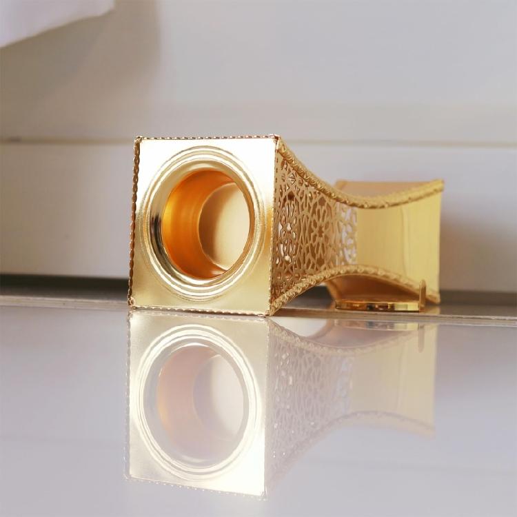 Metal Hollowout Incenses Holder Middle Eastern Bakhoor Burners Censers for Muslims Islamic Festival Desktop Decoration