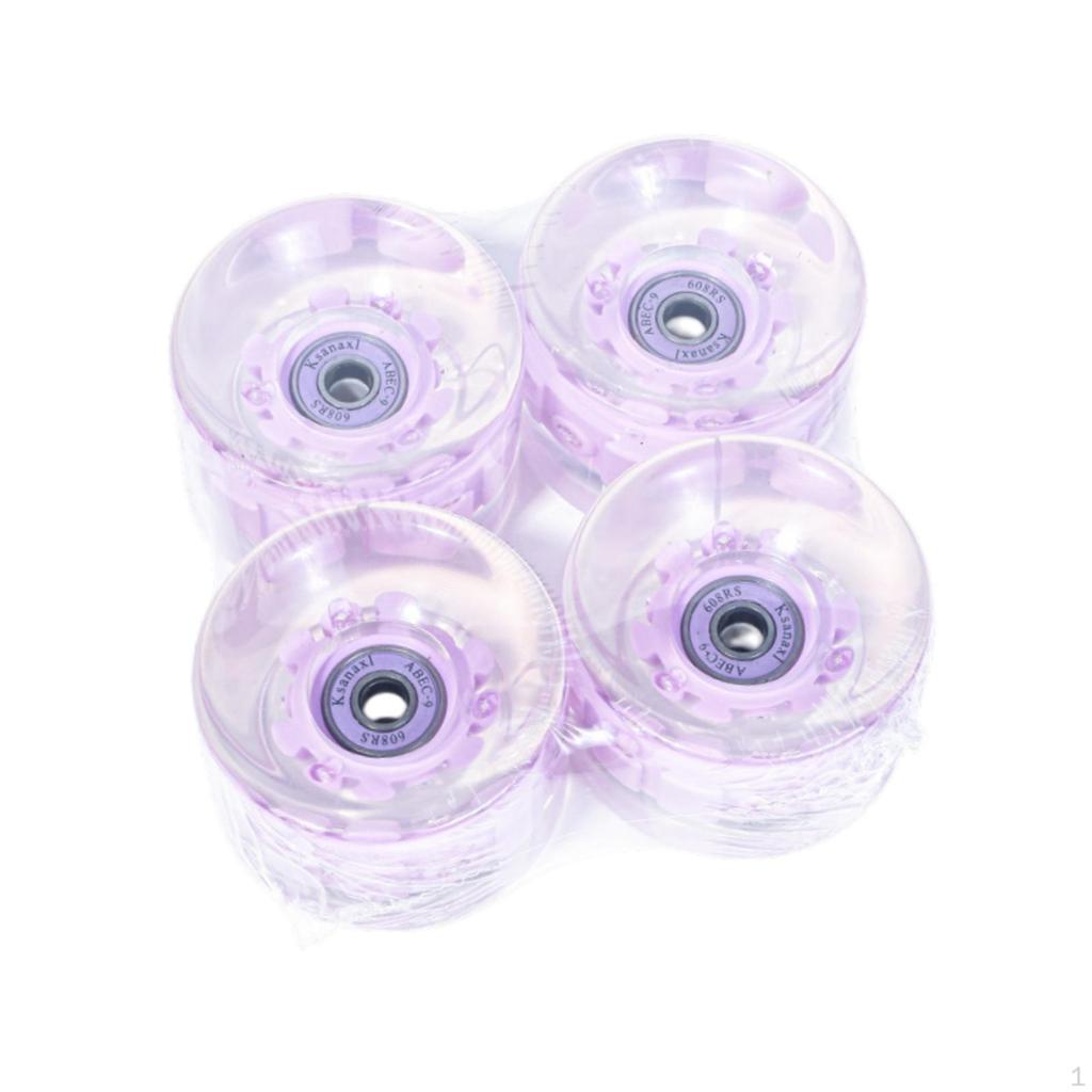 Skateboardové kolečka 65 mm 78a s ložisky RADEC-9