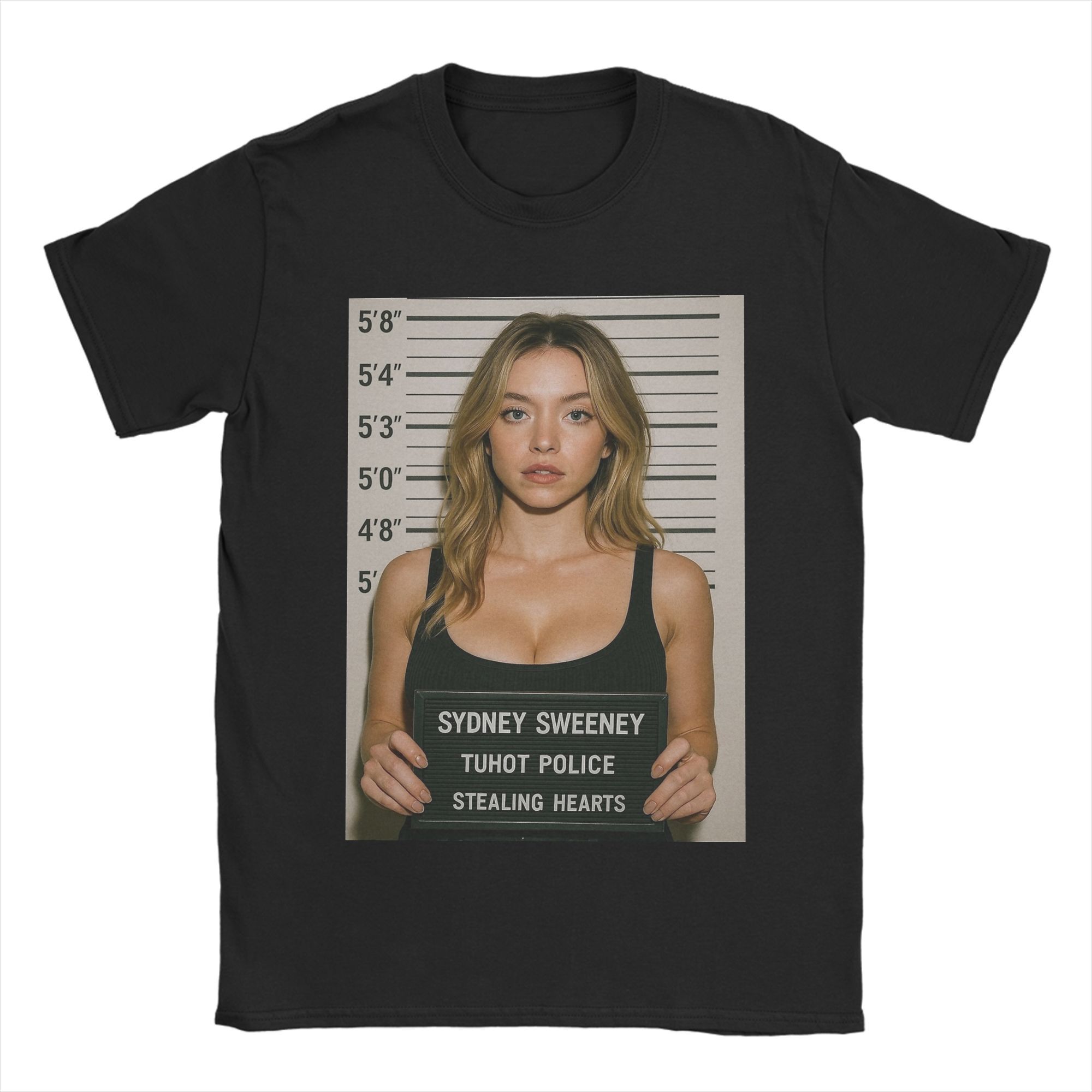 

Amazing Sydney Sweeney Is Stealing Hearts Cotton Tee Shirt Classic Unisexs Clothing and Womens Summer T Shirt S
