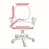 2pcs/set Jacquard Diamond Shaped Elastic Split Chair Cover, Dust-proof Decorative Protection for Office Chair Cover