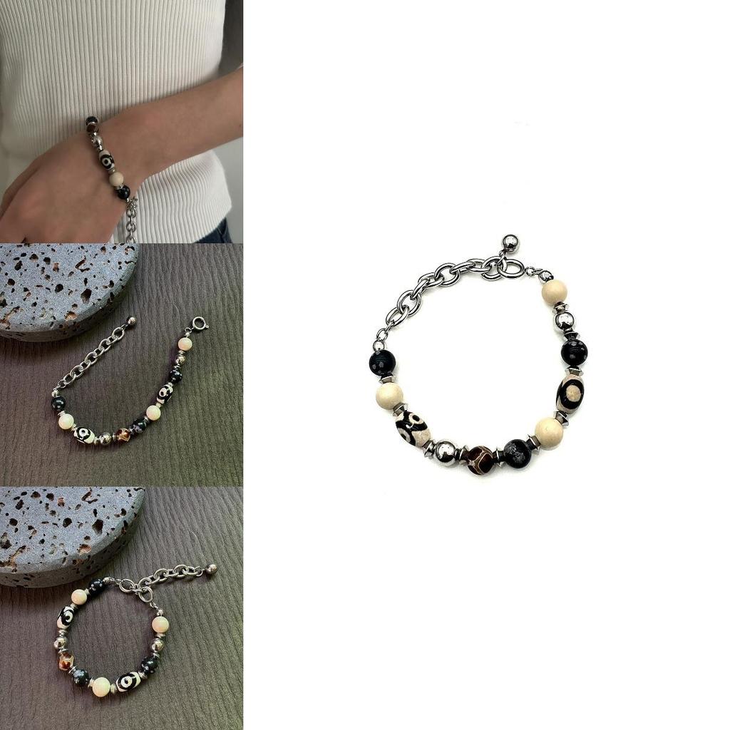 Vintage Natural Stone Beaded Bracelets For Men And Women Handmade Geometric Style
