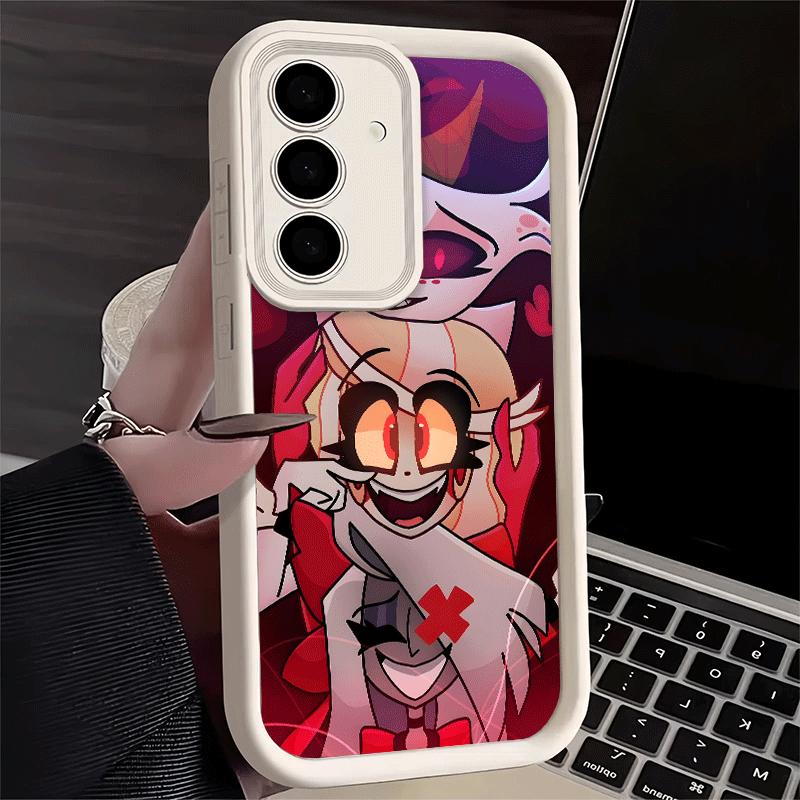 Phone Case for Samsung Galaxy S26 S25 Ultra S24 FE Hazbin Hotel Anime Shell S23 Plus S22 + S21 S20 5G Soft Silicone Funda