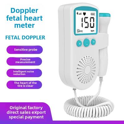 Fetální Doppler Monitor srdečního tepu plodu Přenosný prenatální poslech srdečního tepu s LCD displejem
