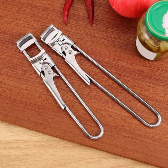 Yousheng 2 Pcs Adjustable Jar Lid Opener Stainless Steel Can Opener Multifunctional Bottle Jar Lid Gripper for Arthritis Weak Hands Manual Accessories