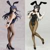 Anime Seishun Buta Yarou wa Bunny Girl Senpai no Yume wo Minai Sakurajima Mai Statuetta Bambola Bunny Girl Giocattoli Modello Azione Regalo per Fan
