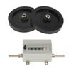 Digital 5-digit Rolling Wheel Counter 0- 9.9 Counting Range Roll Type Length Counter  . Speed 350 Rpm Rolling Wheel Measuring Counter with Reset f