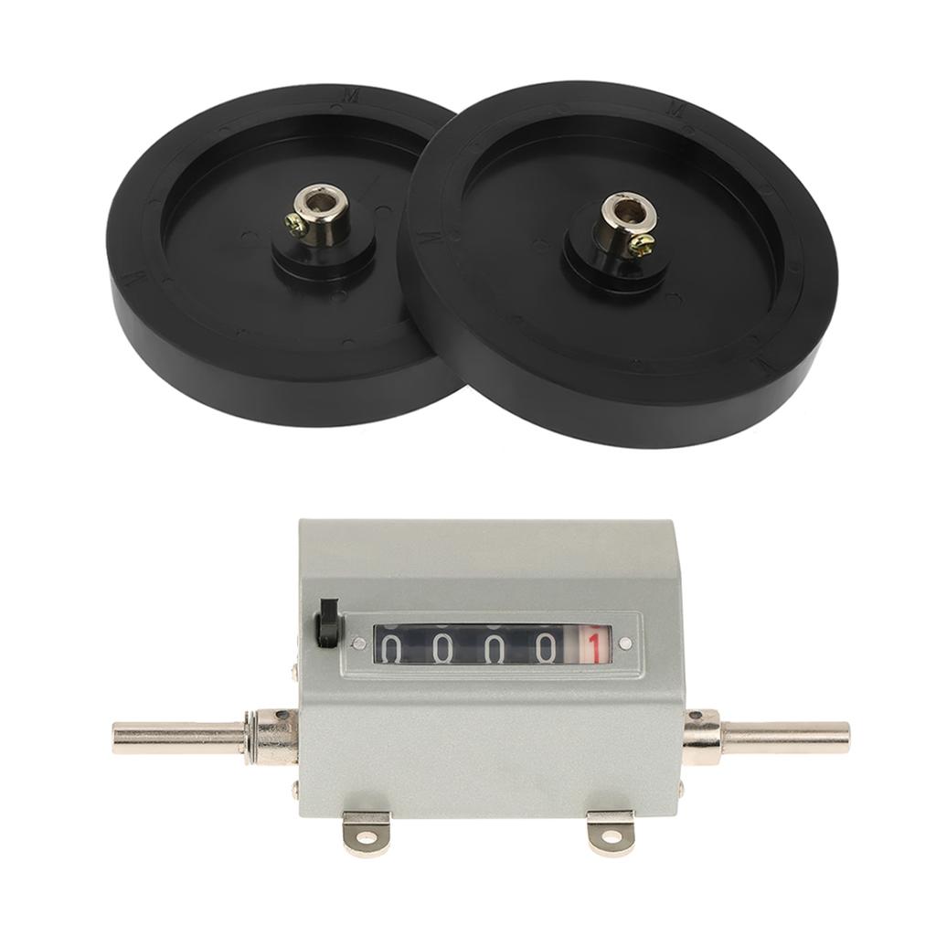 Digital 5-digit Rolling Wheel Counter 0- 9.9 Counting Range Roll Type Length Counter . Speed 350 Rpm Rolling Wheel Measuring Counter with Reset f