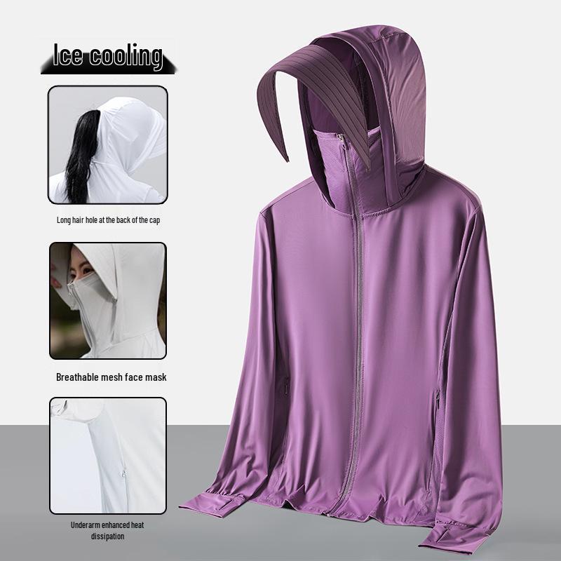 Moletom com Capuz de Proteção Solar de Nylon UPF50+: Design Personalizável Disponível.