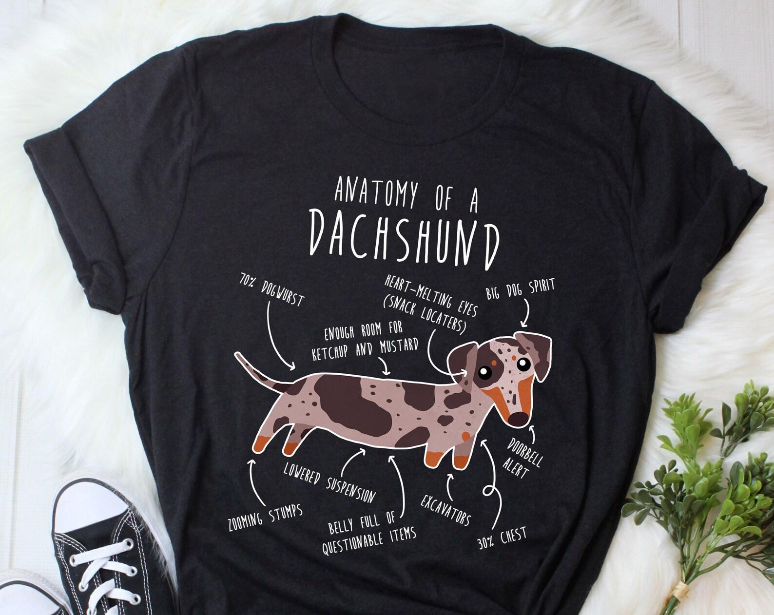 Dapple Dachshund Shirt, , , Funny Red Merle Weiner Dog Lover Gift, Cute Sausage Dog T-shirt, Doxie Lover Tshirt, Pet Tee, Mom, Dad 120