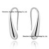 Exquisite Silver-Plated Rose Gold Water Drop Earrings with Ear Hooks - Stylish European and American Design