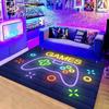 Anime Gamer Rugs for Bedroom Boys Teens Printed Game Gamepad Carpets Living Room Mat Home Decor Non-Slip Decor Doormats