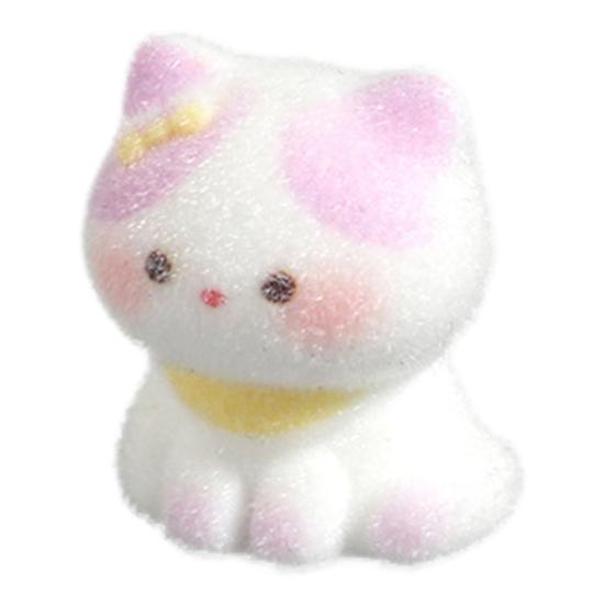 

2Pcs Cat Figurines Resin Flocking Mini Cute Cat Decor for Car Dashboard Office Desk Bedroom Kitchen Countertop Accessories E