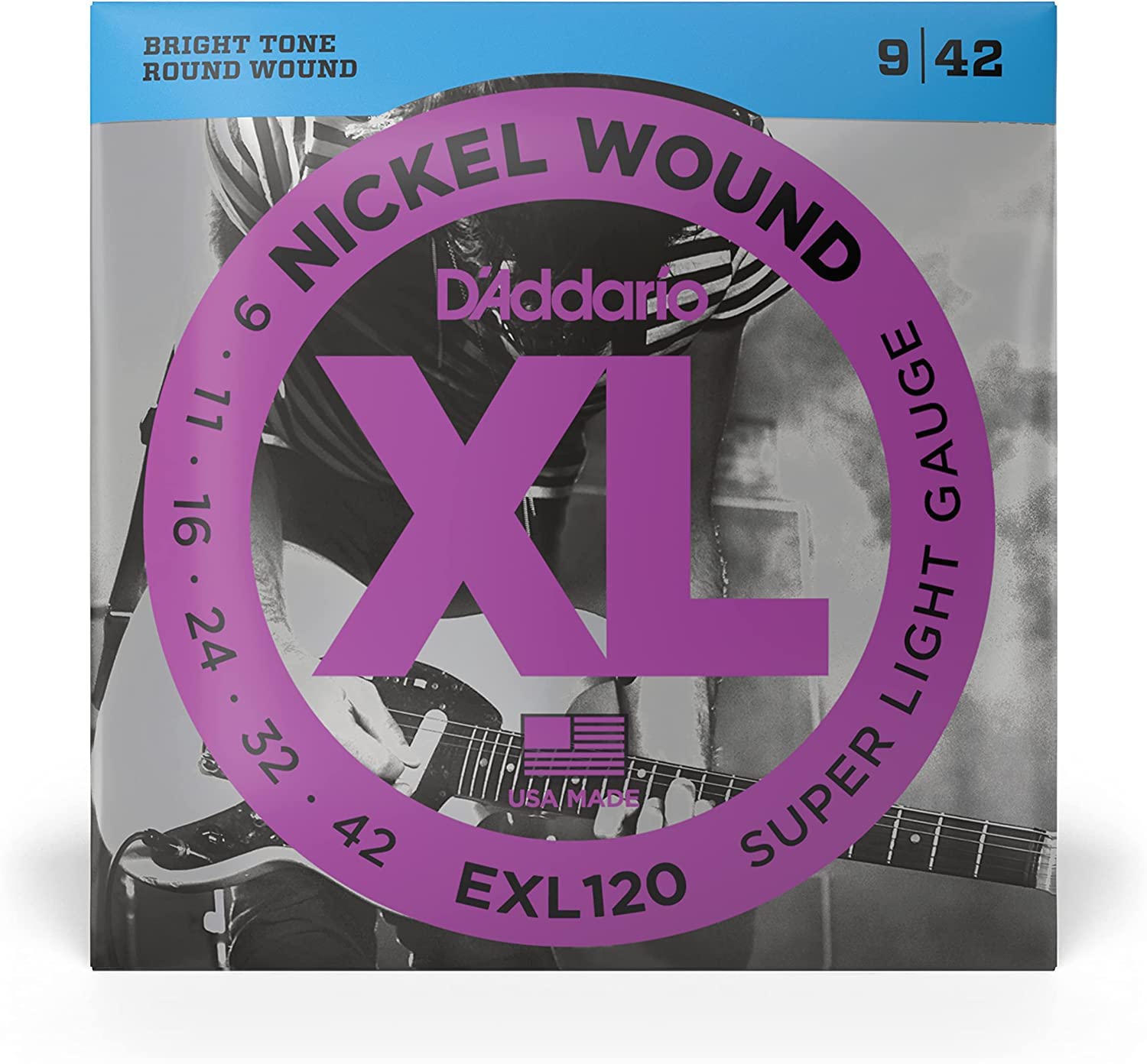 

EXL120 Суперлегкие струны для электрогитары Никель D Addario (09-42) D Addario EXL-120 []