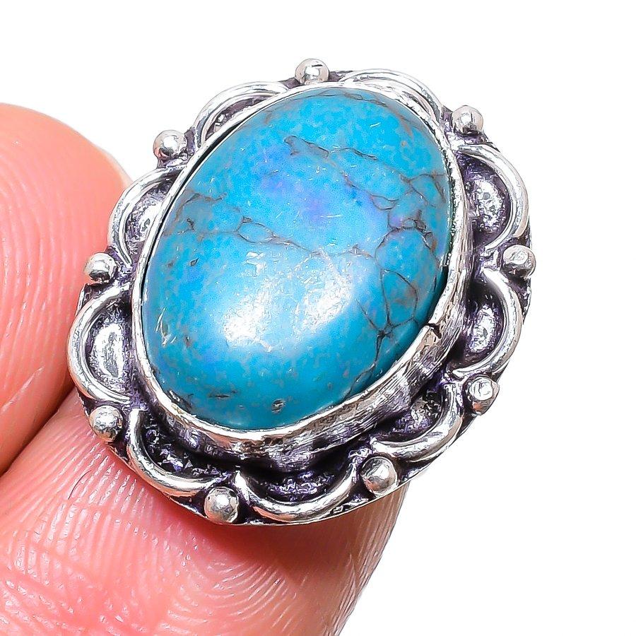 

Natural Santa Rosa Turquoise 925 Sterling Silver Jewelry Ring Size 4 C6c17