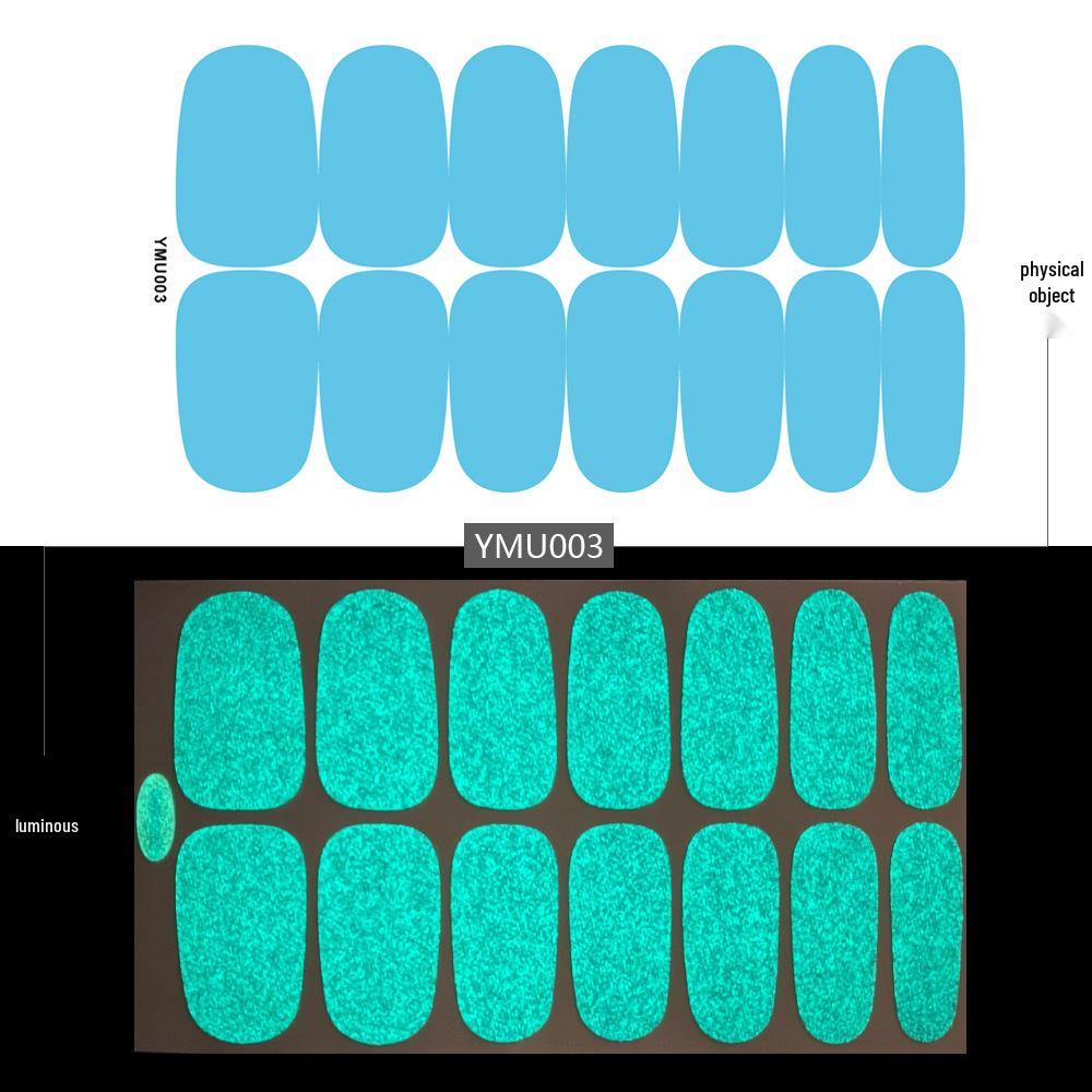 

Luminous Fluorescent Long-lasting Waterproof Nail Stickers YMU01-06
