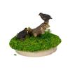Ubia Mini Set of Two 6 X 6 X Garden H23384 Crows, 4.5cm, Figurine, Ornament, Animal, Decor, Bird,