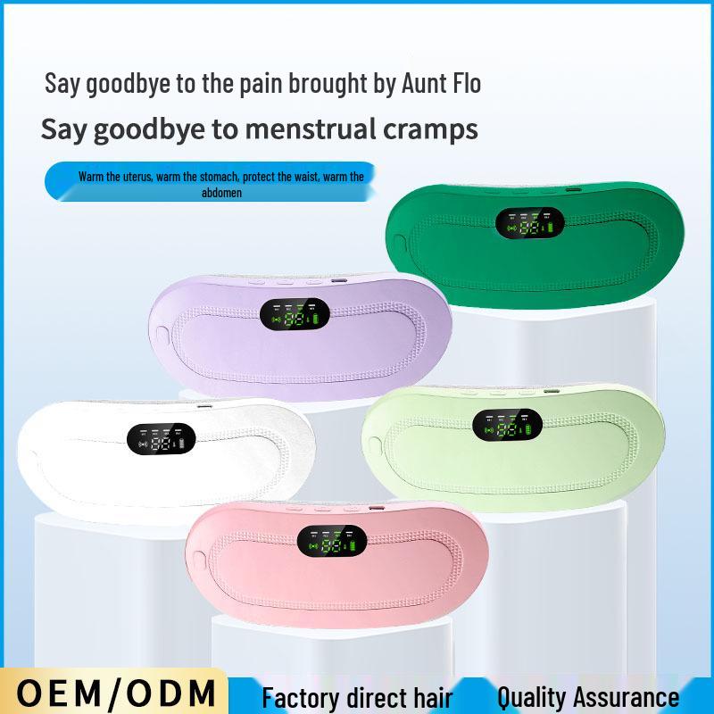 Customizable Electric Heating Waist Belt for Menstrual Pain Relief with Vibration and Hot Compress