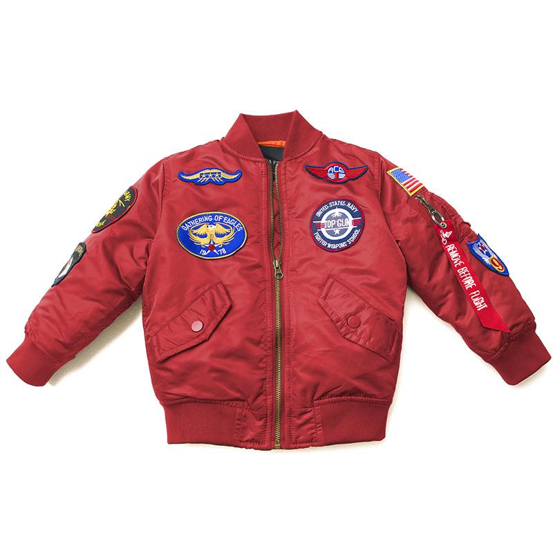 

Unisex Kids Baseball Bomber Jacket - Thick, Cotton-Padded Outerwear for Autumn/Winter 2025 135 cm