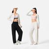 Li Ning Fitness Series Solid Color Soft Simple Versatile Casual Pants Women bottoms AKLW052-1