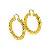 Copper Ins French Earrings Women'S Gold Twist Earrings Niche Design Sense Light Luxury Women'S Earrings