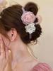 2025 Šik Květinová Spona do Vlasů ze Síťoviny pro Ženy