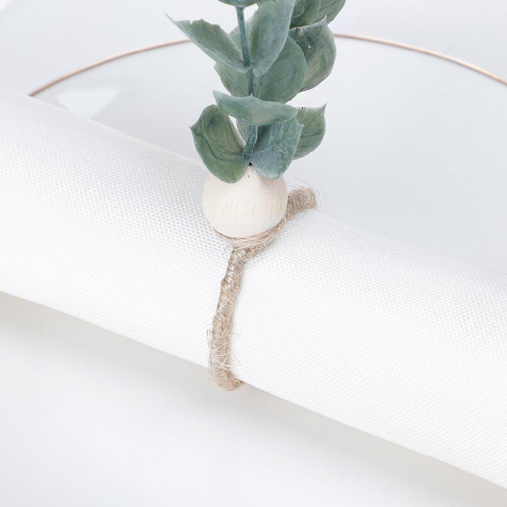 Simulated Leaf Napkin Artificial Green Plant Napkin Table Setting Decor