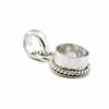 Handmade 925 Sterling Silver Pendant Bezel Setting, Round Pendant Blank Mounting, Jewelry Making Supply