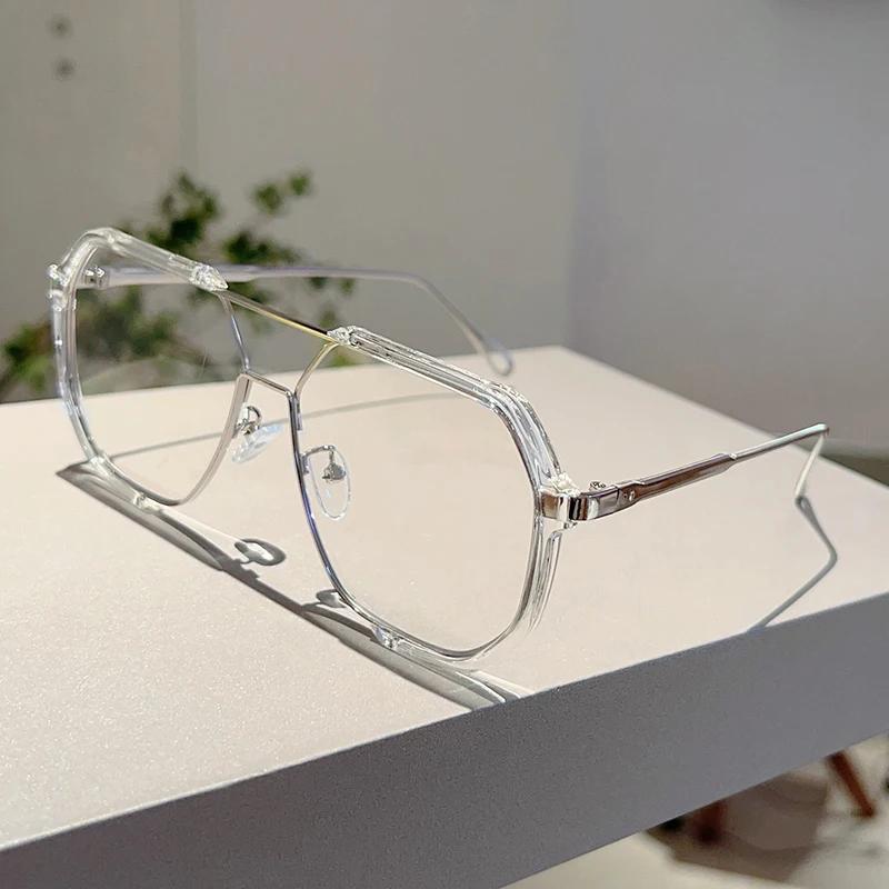 Oversized Pilot Sunglasses  New in Vintage Double Bridge Shades Trendy Fashion Korean Style Brand Design Sun Glasses