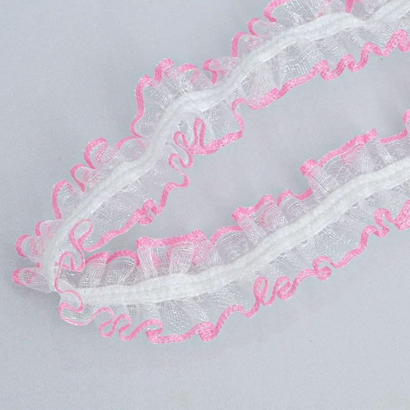 

Элегантная 1,5 см плиссированная прозрачная шифоновая кружевная лента ручной работы своими руками головной убор декоративные аксессуары ленты поделки изготовление лент 1.5cm*10 Yards