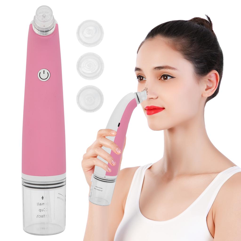 Small Bubble Blackhead Removal Suction Instrument Portable Electric Face Pore CleanerPink