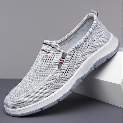 Scarpe da Uomo Estive in Rete Traspirante Slip-On - Comode, Suola Morbida, Stile per Mezza Età