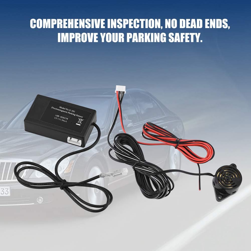 Universal Car Parking Sensor Kit,Electromagnetic Induction Reversing Alarm Parking Sensor for Car Truck RV
