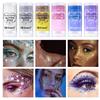 Fit Colors 6-Color Glitter Stick: Face, Lips, Eyeshadow & Body Paint for Festivals & Stage