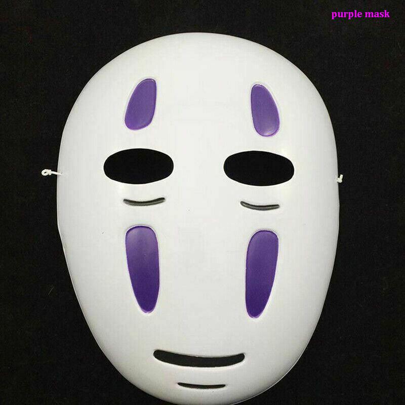 Spirited Away No Face Man Kimono Cosplay Costume With Mask Gloves For Halloween Party