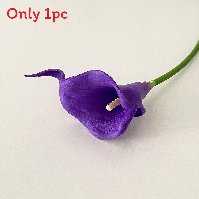 Mini Calla Lily Artificial Flowers For Wedding Decor Home Office Props Photography