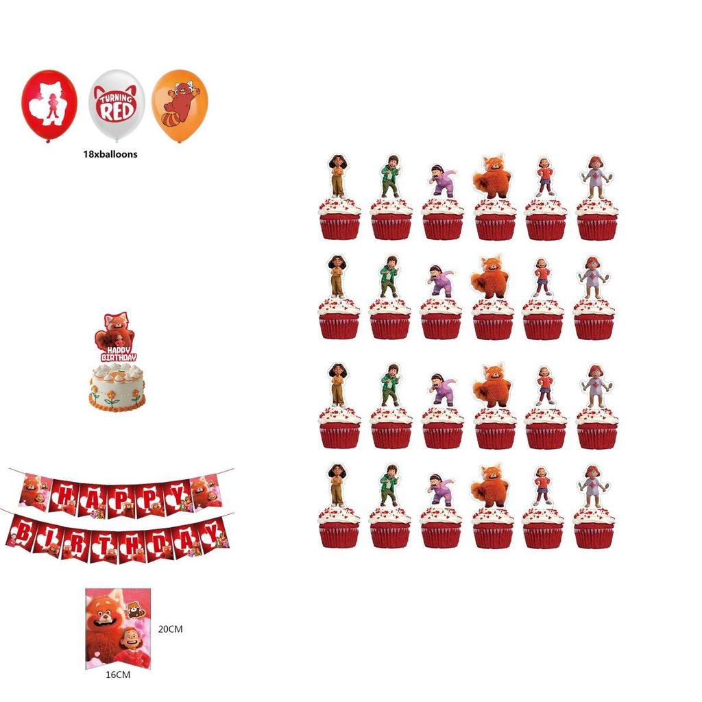 Amazing Turning Red Party Supplies For Kids