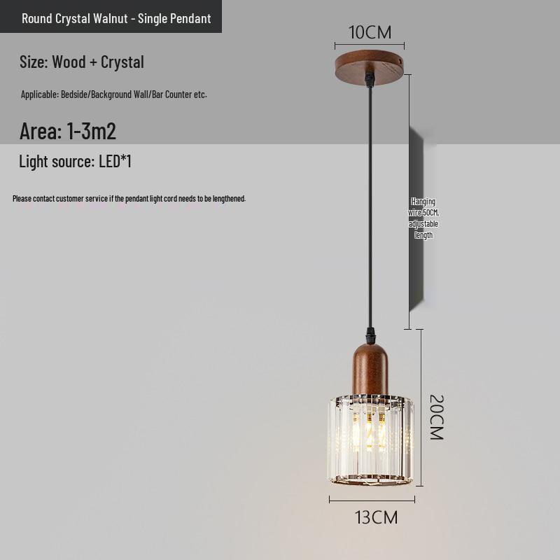 Chinese Retro Bedroom and Hallway Pendant Light