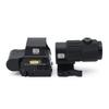 Improved Lens EO EXPS3 558 G45 Type Set Replica Dot Sight with Magnifier and Mount Spacer, 3x Booster Scope, Black Engraving