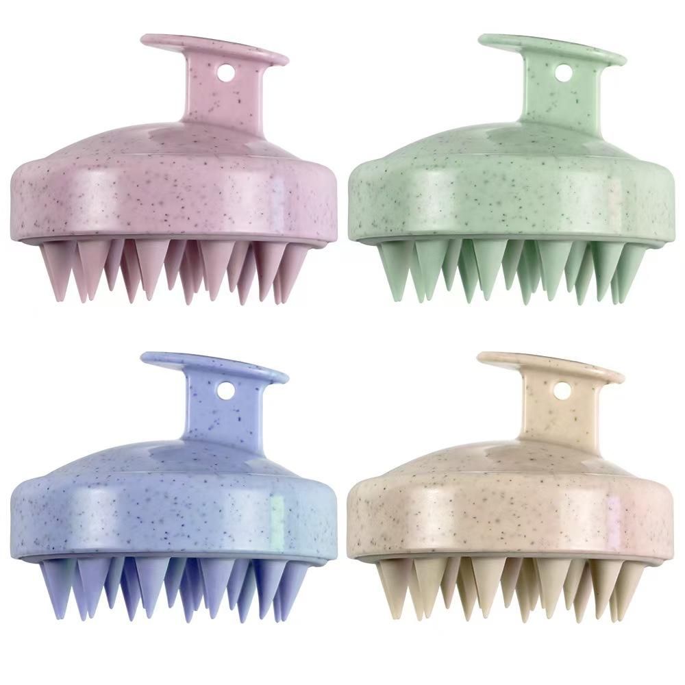 Silicone Head Hair Massage Shower Brushes Body Scalp Massage Brush Comb Bath Shampoo Washing Brush Hair Body Care Tool Shower Accessories