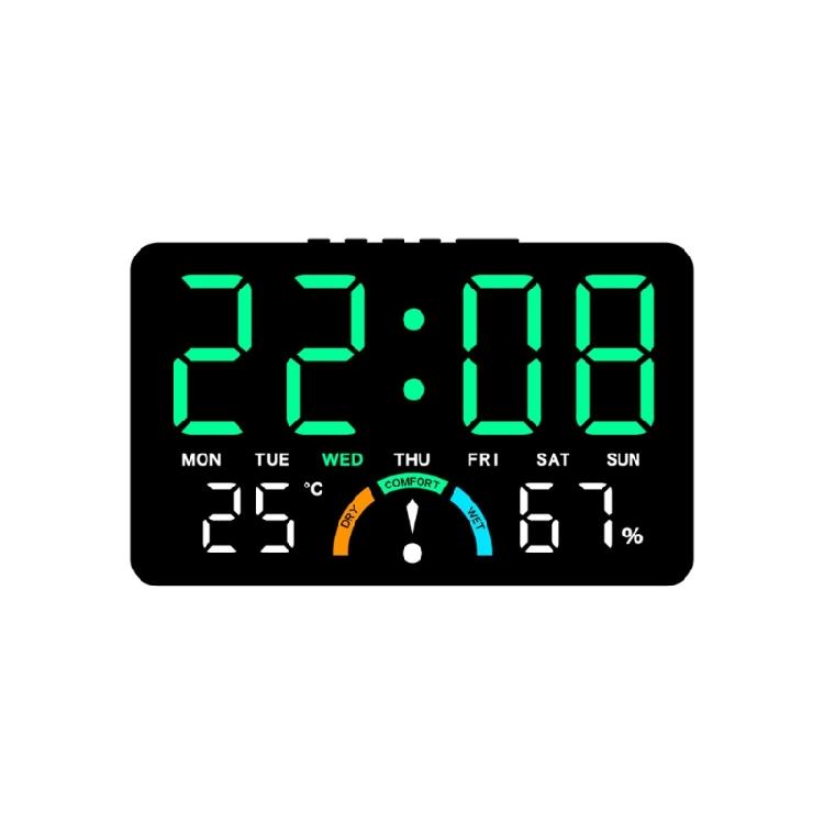 

Large Screen Digital Clock Temperature Humidities Sensors Comfort Display Quiet Movement Wall Or Table Placement